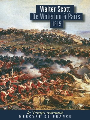 cover image of De Waterloo à Paris (1815)